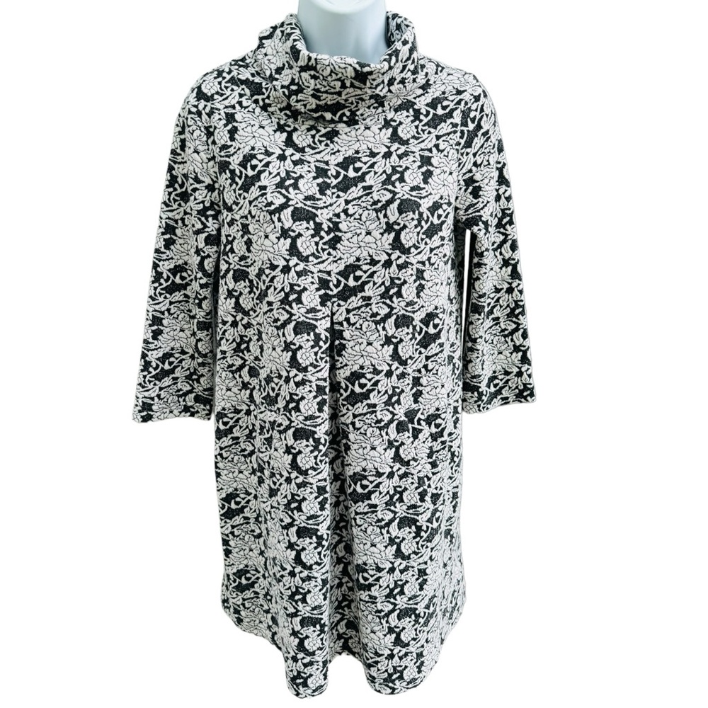 TYLER BOE Kim Dress Cowl Neck Pockets Retro Designer Floral Print Women’s XS